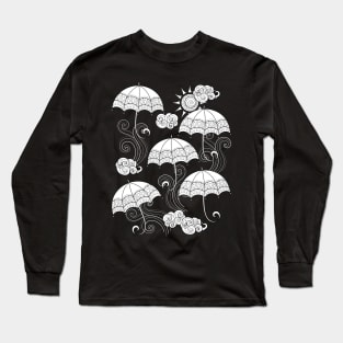 Noncolored Fairytale Weather Forecast Print Long Sleeve T-Shirt